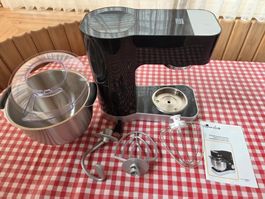 Landi Prima Vista Küchenmaschine mit Zubehör schwarz