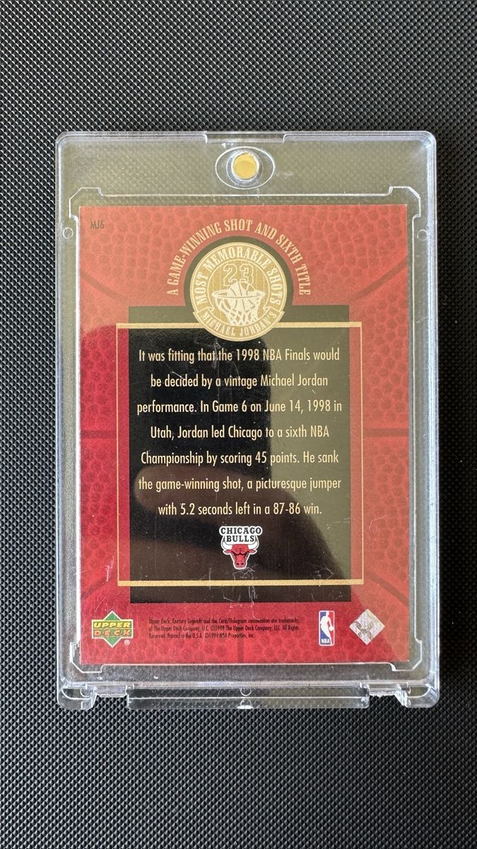 Nba Cartes à collectionner: Michael Jordan Upper Deck Legends HOLO! 1999 – D'occasion à Affoltern am Albis par mr_choppa 1