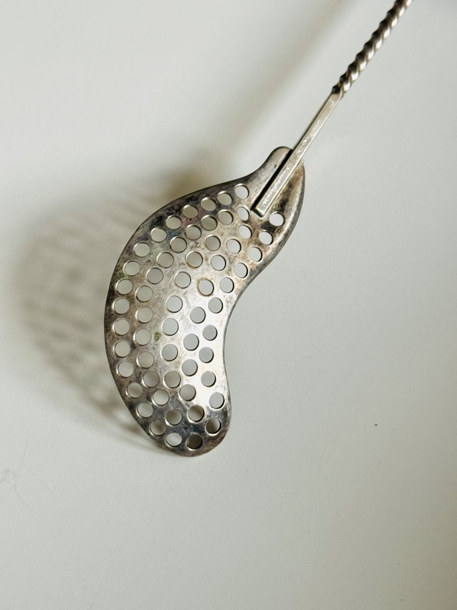 Cucchiai: Barlöffel cocktaillöffel mit Sieb 40cm Silver plated – Usato da Zürich venduto da Gorilla 1