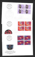3 FDC 558 - 560 Serie Viererblöcke ET Bern 19.9.1974