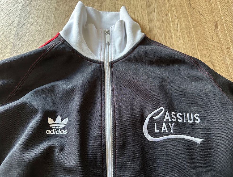 RARE ADIDAS Cassius Clay Ali Retro jacket Schwarz L Kaufen auf Ricardo