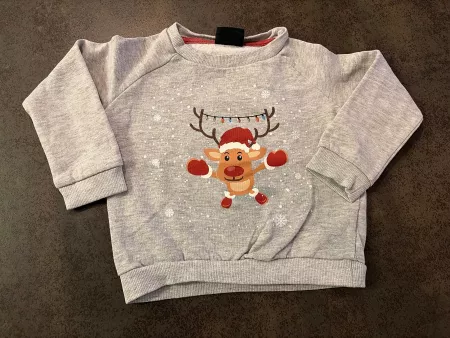 Pullover; Rentier Motiv Grösse 86/92