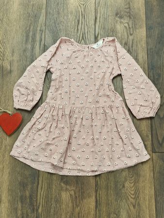 100% Baumwoll H&M Kleid rosa Gr 116 ungetragen