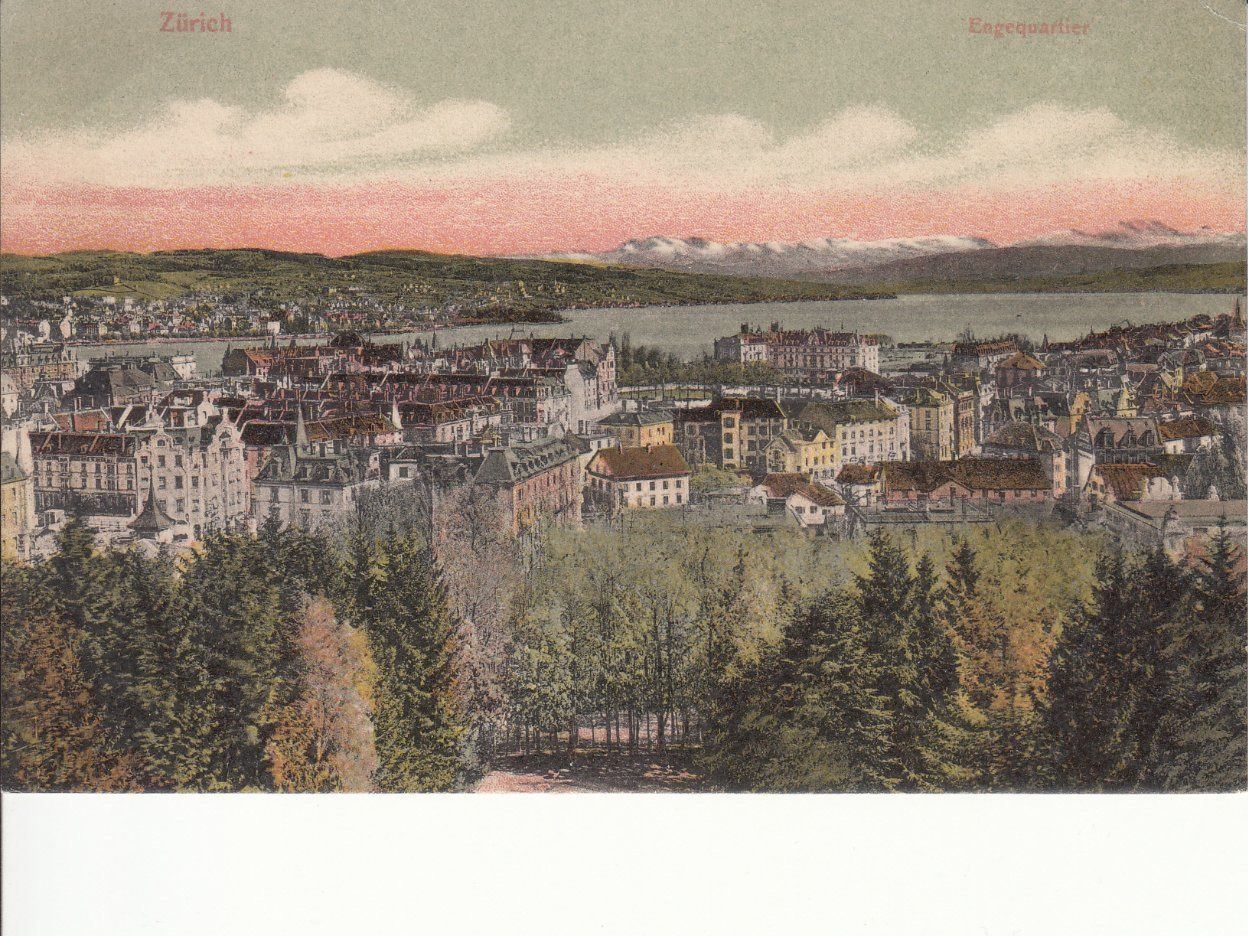 Cartoline postali: Zürich Engequartier um 1915 – Usato da Bürglen TG venduto da StampGraf