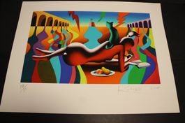 Farb Litografia von Mark Kostabi  Breite 61 cm x Höhe 47 cm