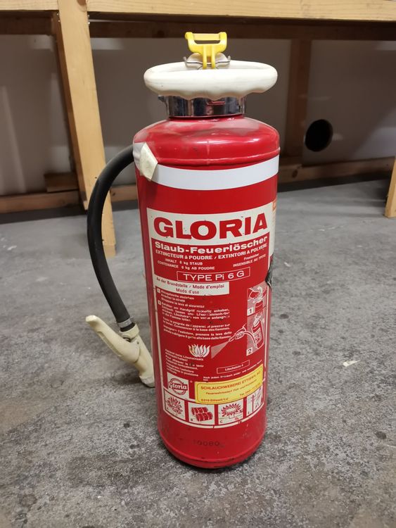 Pulver-Feuerlöscher GLORIA 6 kg