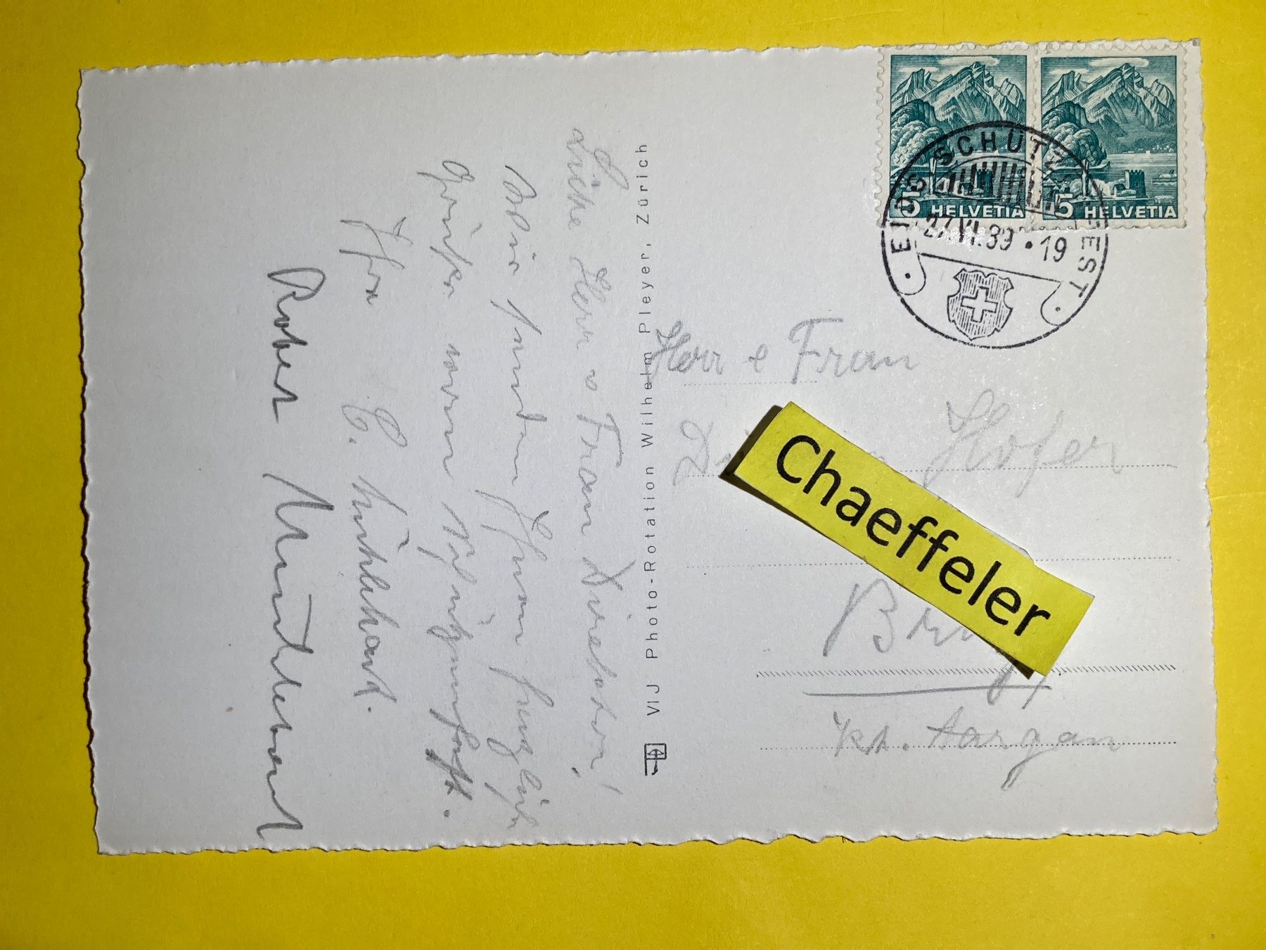 Cartoline postali: 1939. 3415 Luzeem. Neue Kaserne – Usato da Zürich venduto da Chaeffeler 1