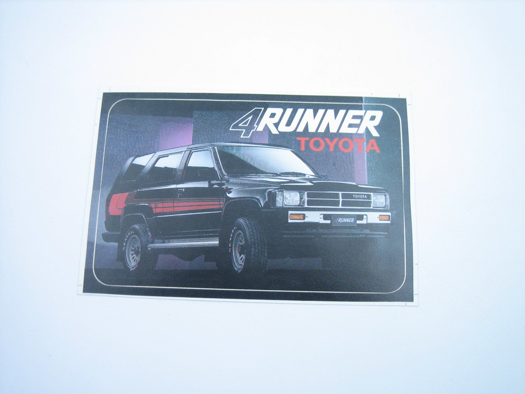 Toyota Sticker: Toyota 4 Runner alter Aufkleber/Sticker – Usato da Zürich venduto da Tomi118