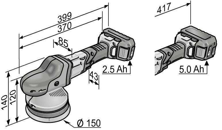 Smerigliatrici & Lucidatrici: Flex-Tools XFE 15 150 18.0-EC/5.0 P-Set – Nuovo e nell'imballaggio originale da Bottighofen venduto da zaap 8