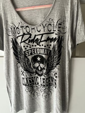 Damen T-Shirt Totenkopf Gr.L