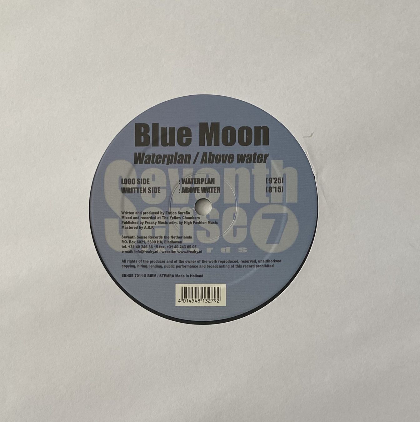 Dischi in vinile: Blue Moon, Waterplan, Above Water (Trance) – Usato da Flums venduto da Empe1 2