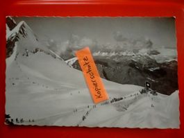 Jungfraujoch um1943 Blick in die Voralpen AK belebt Berge