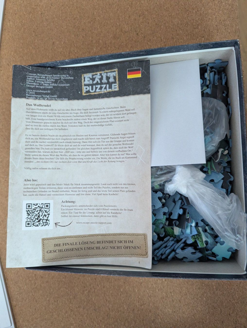 Ravensburger Puzzle: Ravensburger Escape Puzzle, Das Wolfsrudel – Usato da Wolhusen venduto da Irene88 1