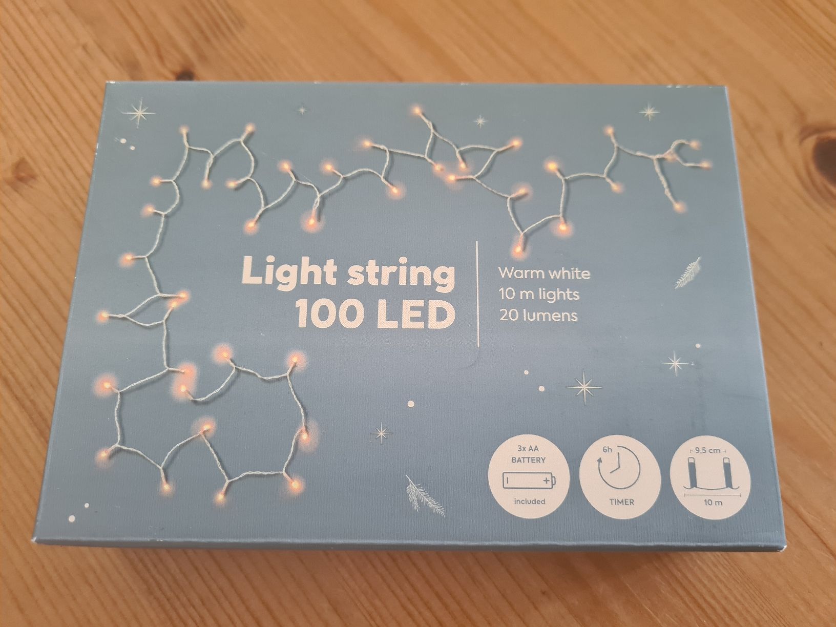 Ghirlande e barre luminose: Lichterkette 100 LED warmweiss 10m neu – Nuovo e nell'imballaggio originale da Horw venduto da Mirii91
