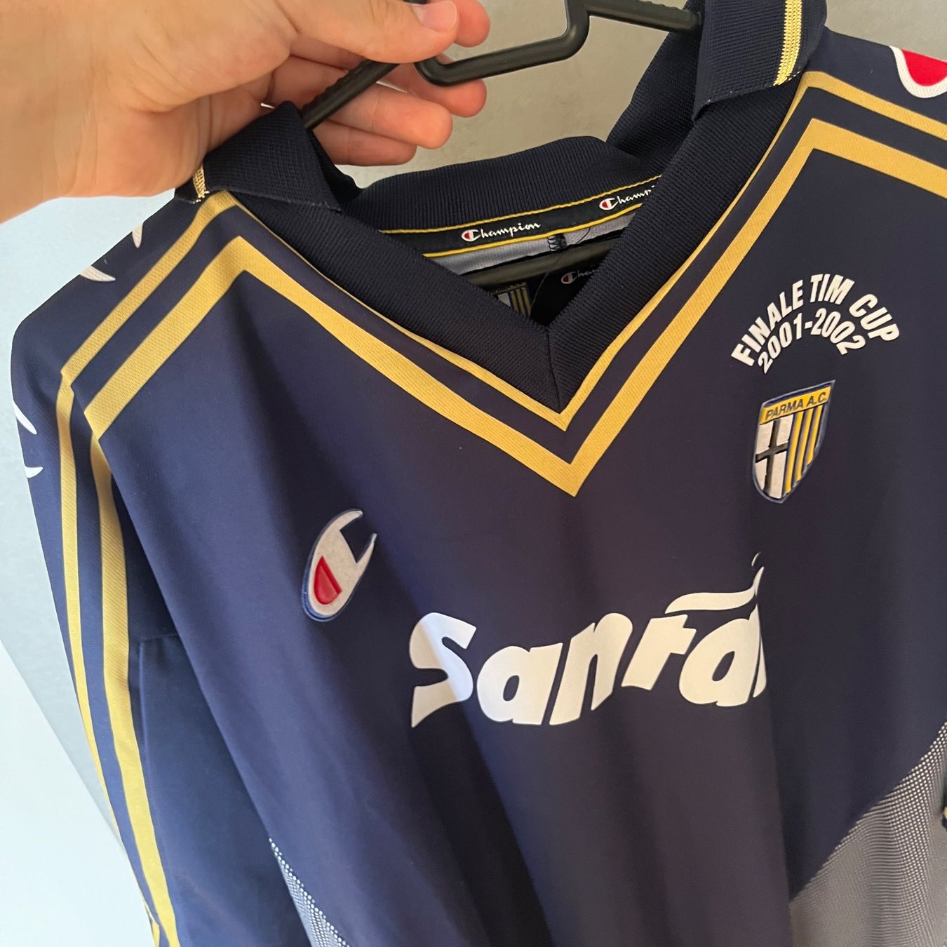 Nike Canottiere & Pantaloni: Parma Calcio Trikot Champion 2002/03 CUP – Usato da Winterthur venduto da LaBodega 5
