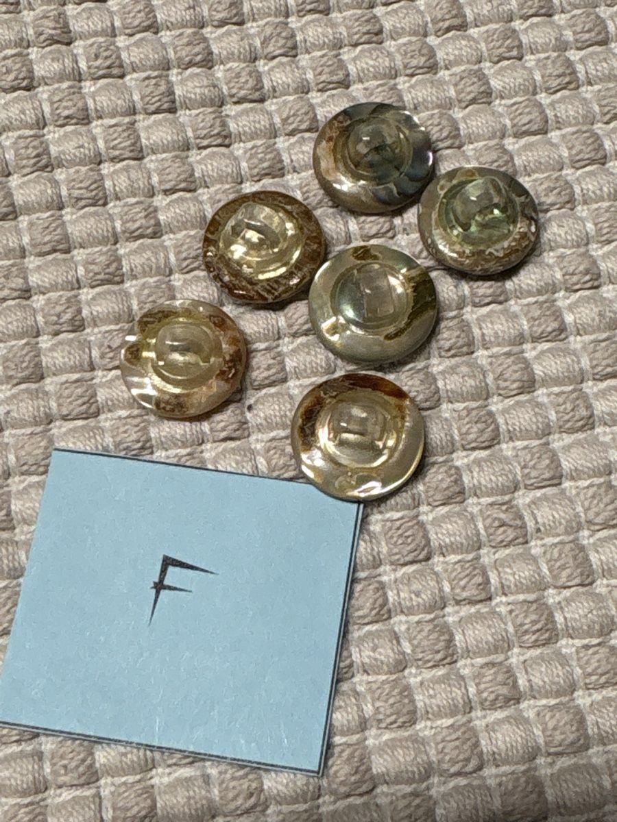 Bottoni: 6 Perlmutt Knöpfe mit Strass / 11 mm – Nuovo (secondo la descrizione) da Rümlang venduto da BoutiqueMonique16 1