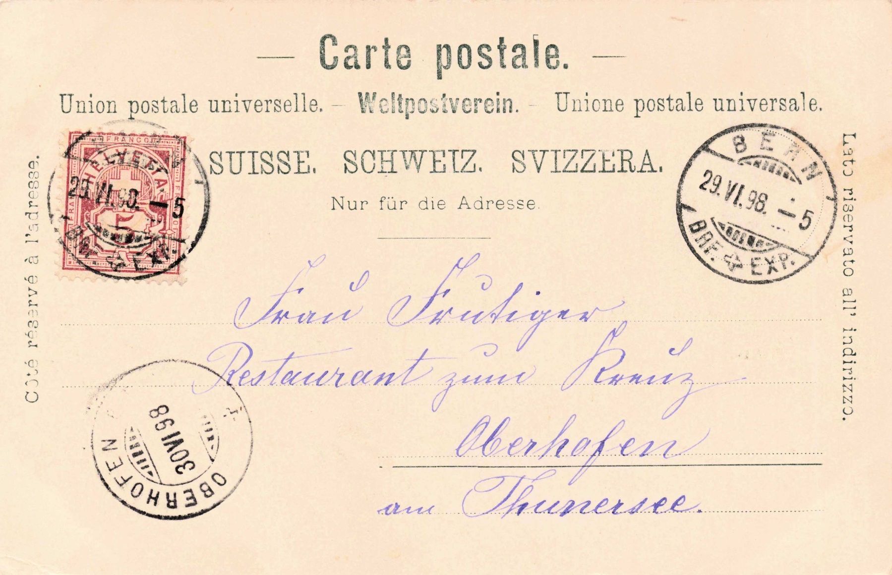 Cartoline postali: Gruss aus Bern kornhausbrücke – Usato da Biasca venduto da Blenio71 1