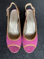 Gabor Slingpumps Gr. 37  Pink/Braun, ideal für den Sommer!