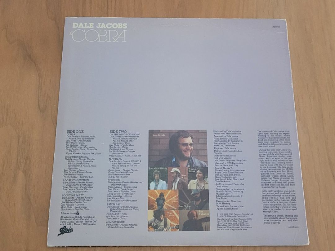 Schallplatten: LP  Dale Jacobs – Gebraucht aus Martigny von MZ-67 1