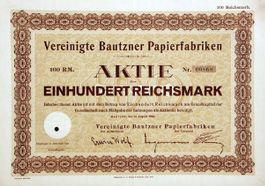 Vereinigte Bautzner Papierfabriken, Bautzen - 1928