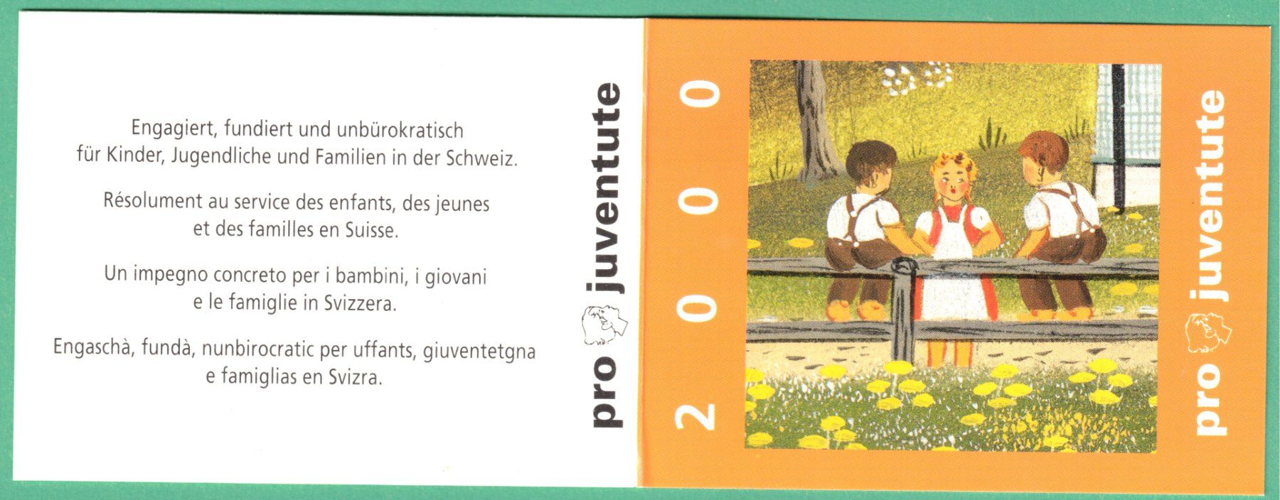 Tutti i francobolli: Pro Juventute   Markenheft  2000      postfrisch – Nuovo (secondo la descrizione) da Mellingen venduto da Ginger
