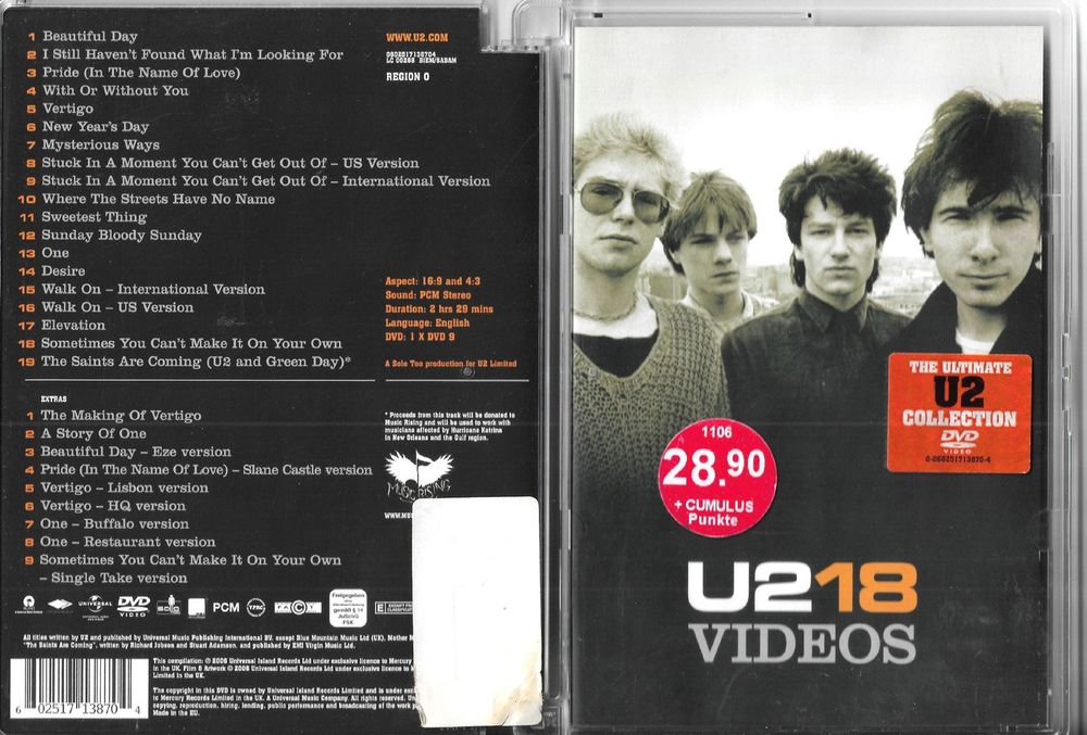 U2 – U218 – The Ultimate U2 Collection (Gebraucht) in Au ZH für CHF 5 ...
