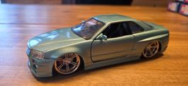 Modellauto Nissan Skyline R34 1/24