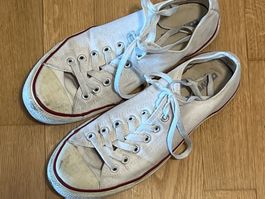 Coole Converse All Stars Sneaker Weiss, gebraucht, Grösse 43