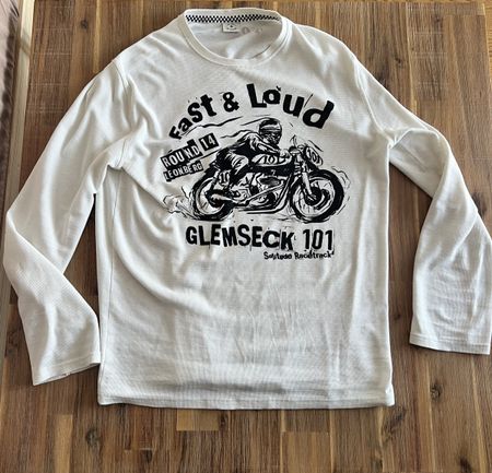 Ton-Up Glemseck 101 Longsleeve Weiss Gr. M fällt wie L aus