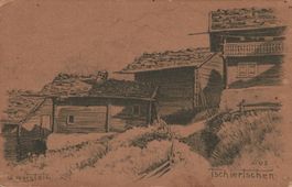 Vintage Ansichtskarte G. Notstein Tschiertschen Haus-Motiv.