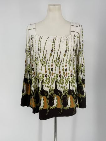 Shirt mit Blumenmuster Gr. M/L von Metrofive