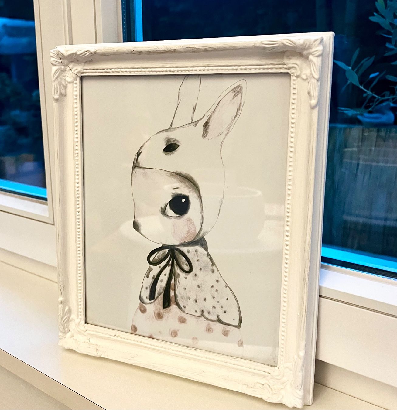 Poster & Bilder: Mighetto Bild Hase mit Rahmen 30x24cm – Gebraucht aus Lufingen von bombolulu 2
