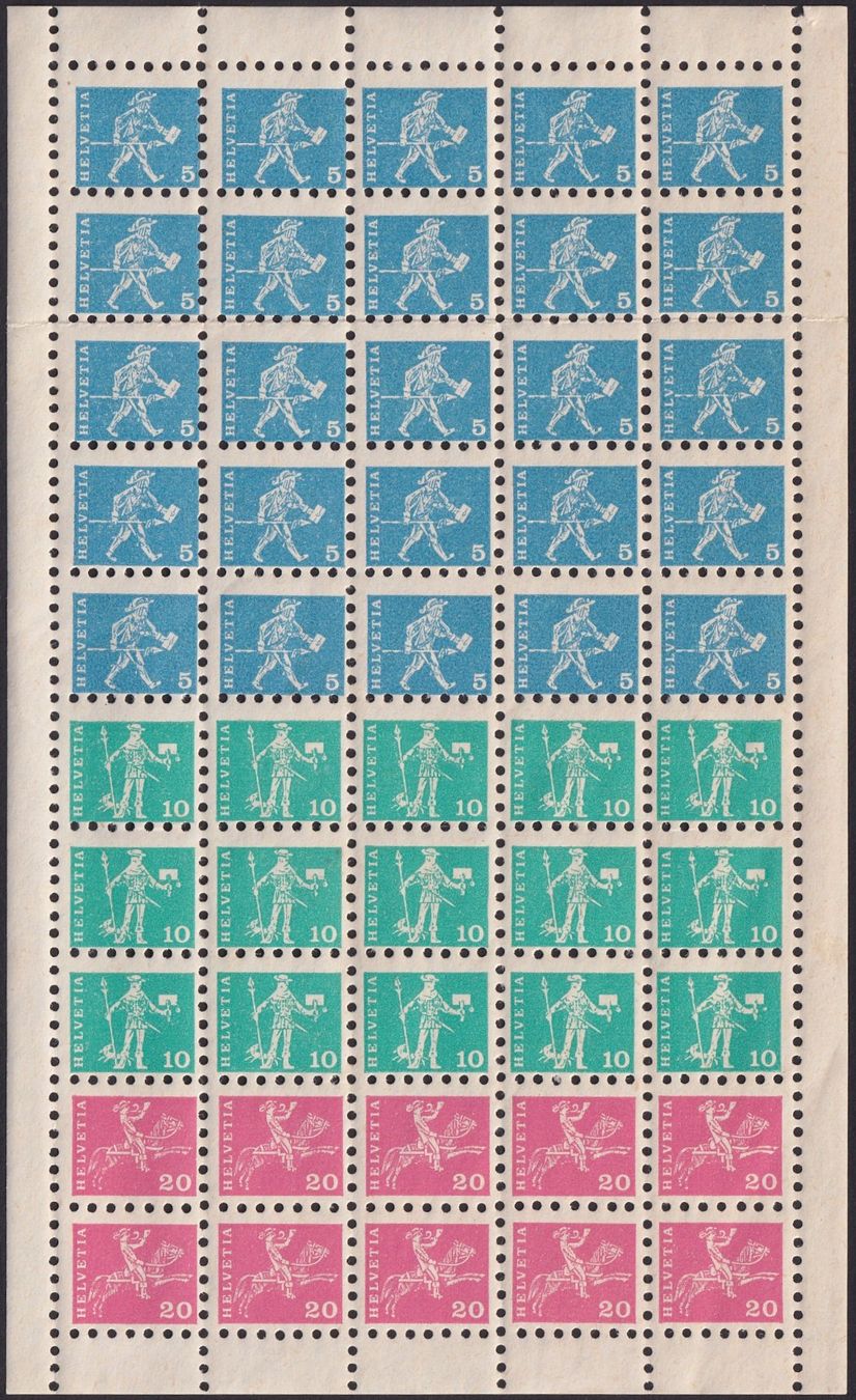 Tutti i francobolli: 1960, kompletter Kinder-Briefmarken-Bogen postfrisch ** – Usato da Sursee venduto da Luzernerraute