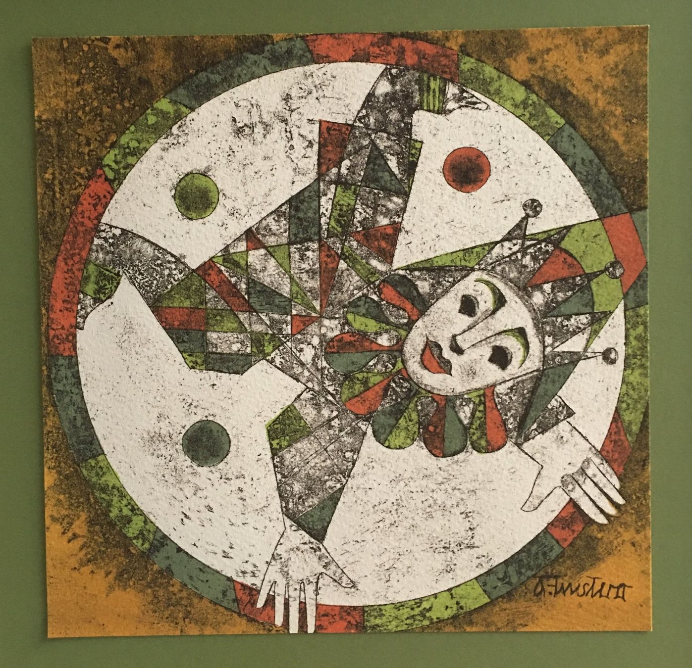 Grafiken & Lithographien: Alfred Finsterer   Original Farblithographie   "Traumtänzer" – Gebraucht aus Nennigkofen von Sommersonnen 3