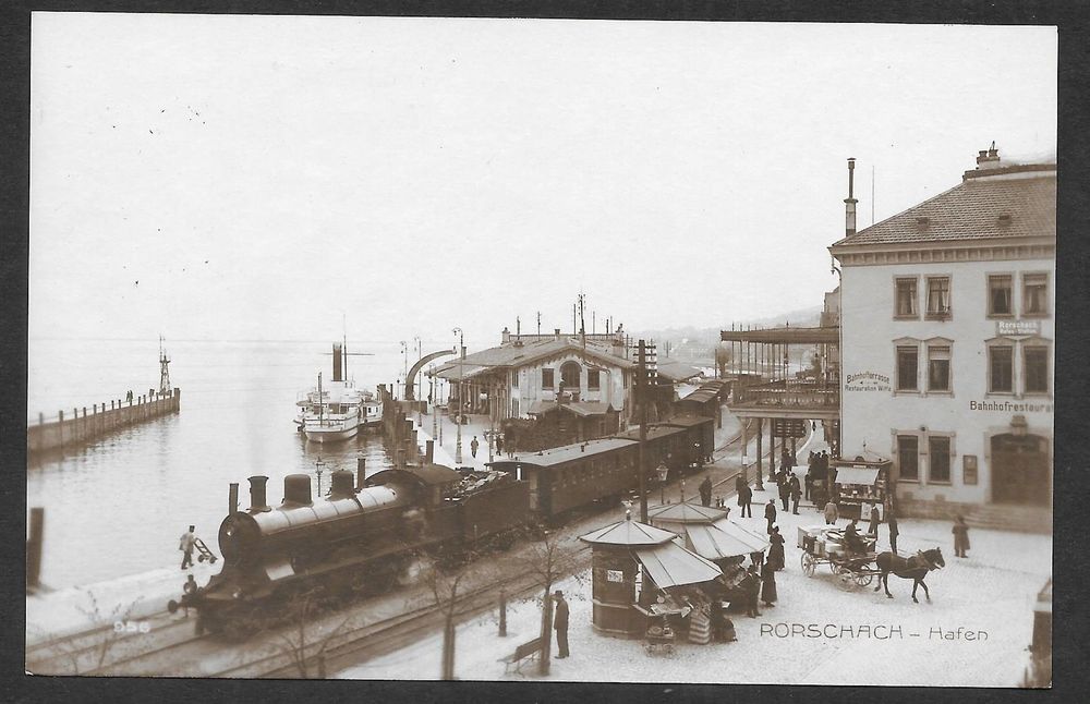 Rorschach Bahnhof mit Zug und Hafen (Gebraucht) in Olten für CHF 75 ...