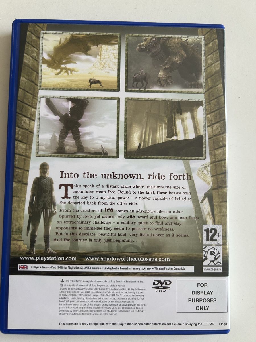 Giochi: Shadow of the Colossus Promo – Usato da Pully venduto da PongDayOne 1