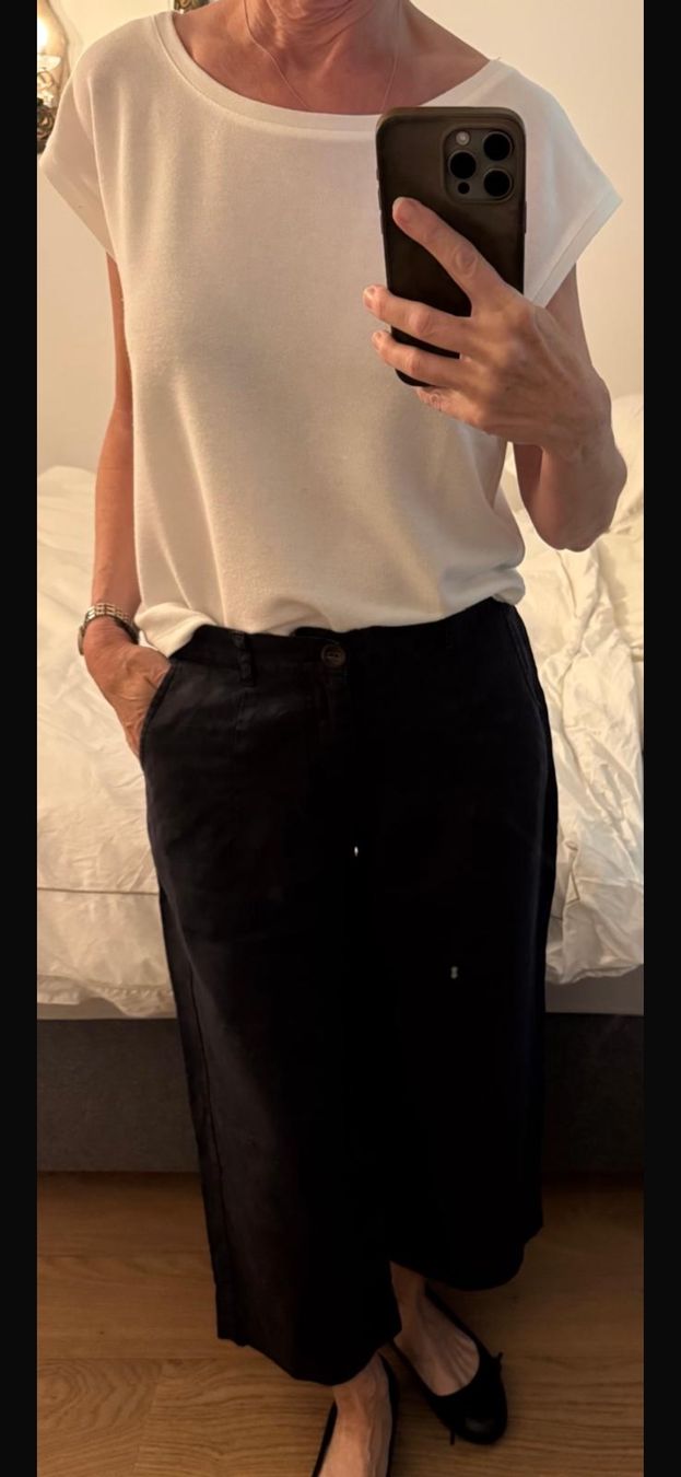 Top: Syndicate Feinstrick-Shirt /Kurzarm-Pullover Gr.34, Offwhite – Usato da Baar venduto da Jjanet 1