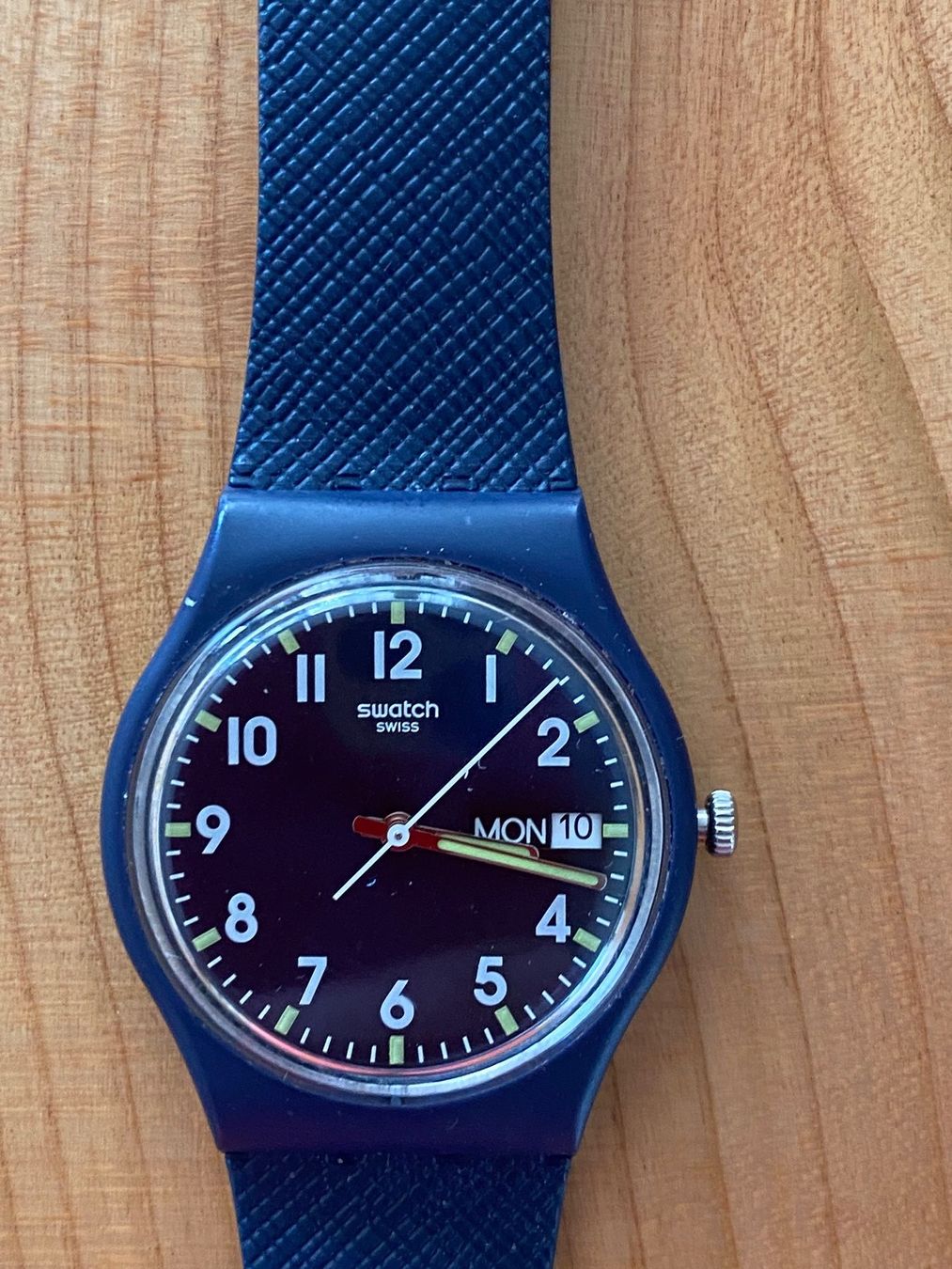 Swatch Orologi: SWATCH Uhr: Modell "Sir Blue" – Usato da Bubikon venduto da Nic050