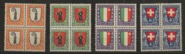 4er Block Serie Pro Juventute 1923 Postfrisch **