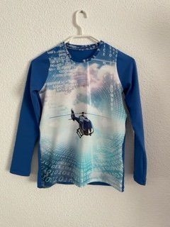 Langarm Shirt Helikopter Gr. 152 NEU