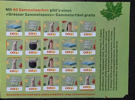 1 Karte Coop Sammelspass à 40 Märkli