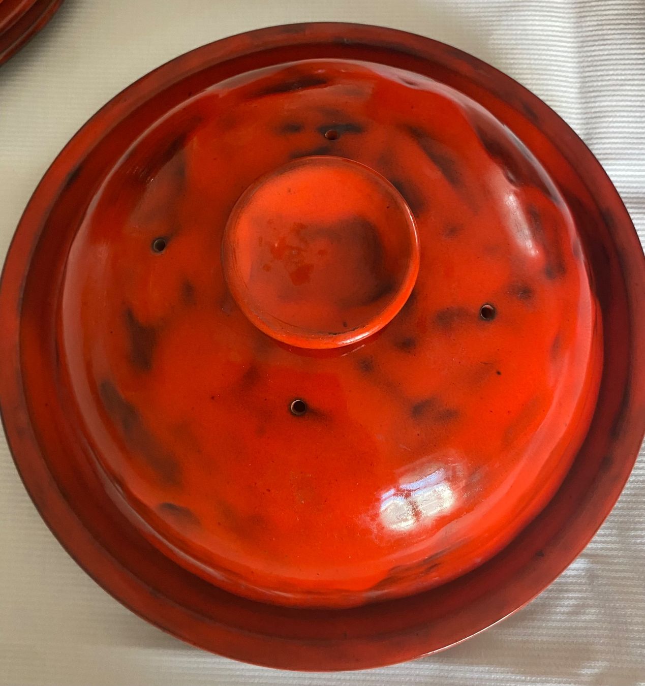 Set di piatti: Red Pottery Dinnerware Set - Unique Glaze - 20+ pcs - Vtg... – Usato da Lenzburg venduto da viv_rx9g 5