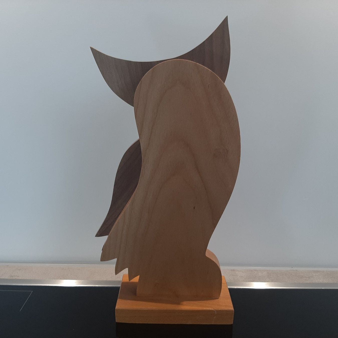 Statuette: Vintage Holzfigur Eule Dekofigur Eulenfigur aus Holz 27,8 cm – Usato da Erschwil venduto da Karabella 7