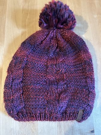 Bonnet d'hiver tricoté à pompon, taille unique, parfait!