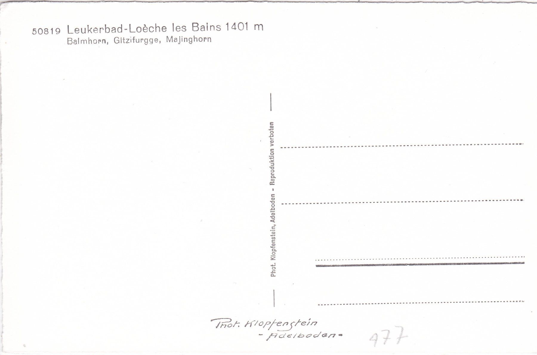 Cartoline postali: Leukerbad – Usato da Herisau venduto da Lisegrat2008 1