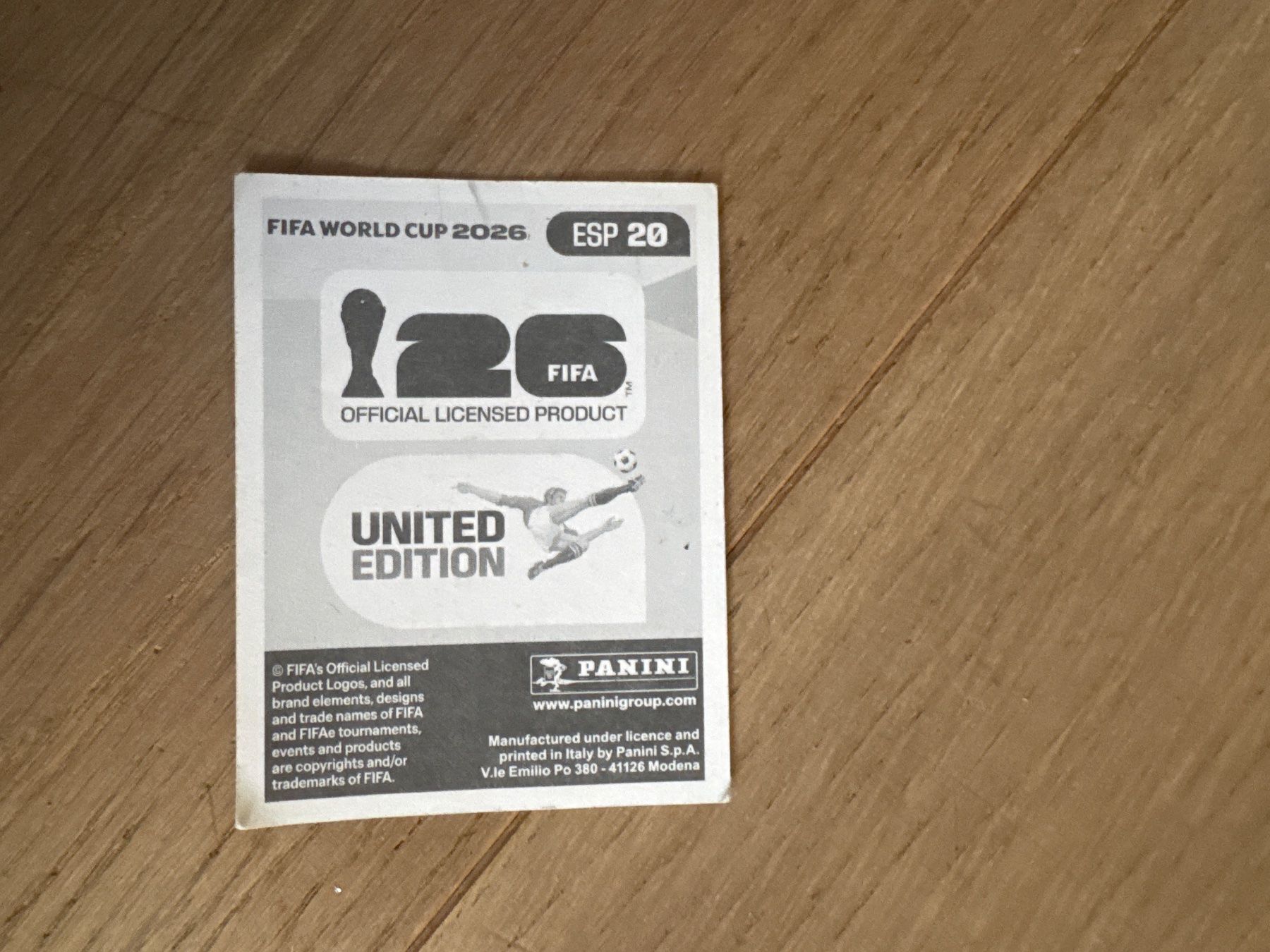 Panini Carte collezionabili: Panini 2026 ESP 20 – Usato da Lausanne venduto da FabienA 1