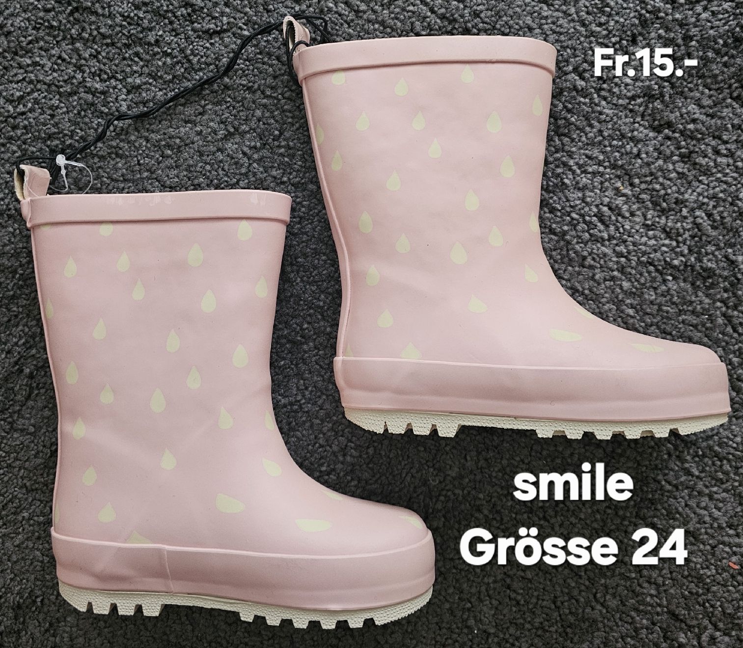 Scarpe per ragazze: Süsse Gummistiefel, Grösse 24 – Nuovo (secondo la descrizione) da Zürich venduto da sav_8c2f