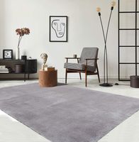 Flauschige Teppich Grau waschbar! NEU