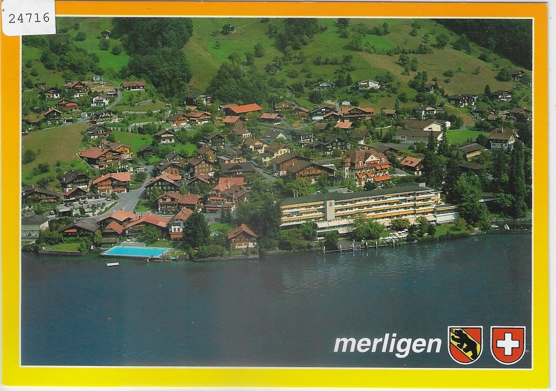 Cartoline postali: Flugaufnahme Merlingen am Thunersee – Antico da Ettingen venduto da Kartenplanet