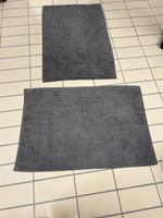 Badezimmerteppich Set grau 2-teilig guter Zustand